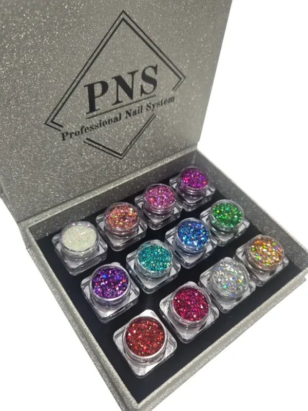 PNS Glitter 1 t/m 12 in een verzamel box