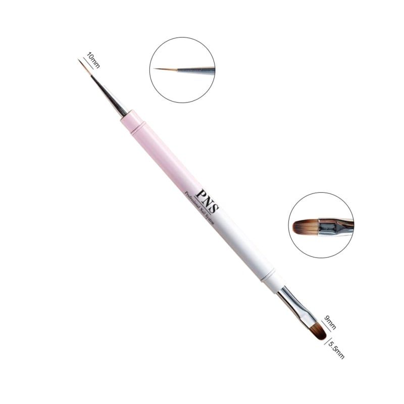PNS Duo Brush (Oval/Liner) penseel