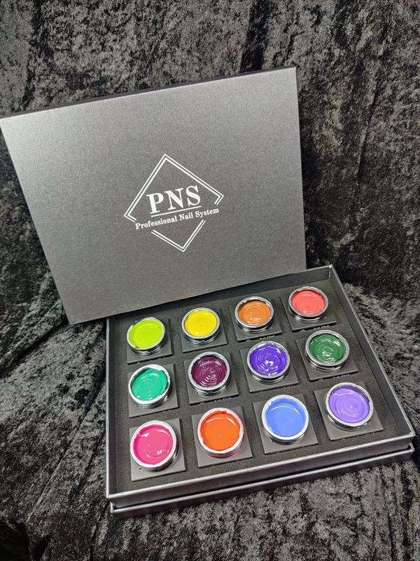 PNS Art Gel Stamp & Stroke 13 t/m 24 Collection Box + gratis gratis white & black