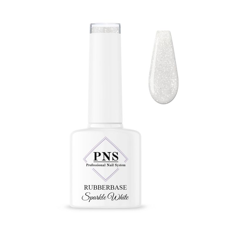 PNS Rubberbase sparkle white 7 ml