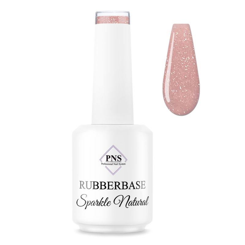 PNS Rubberbase sparkle natural 15 ml