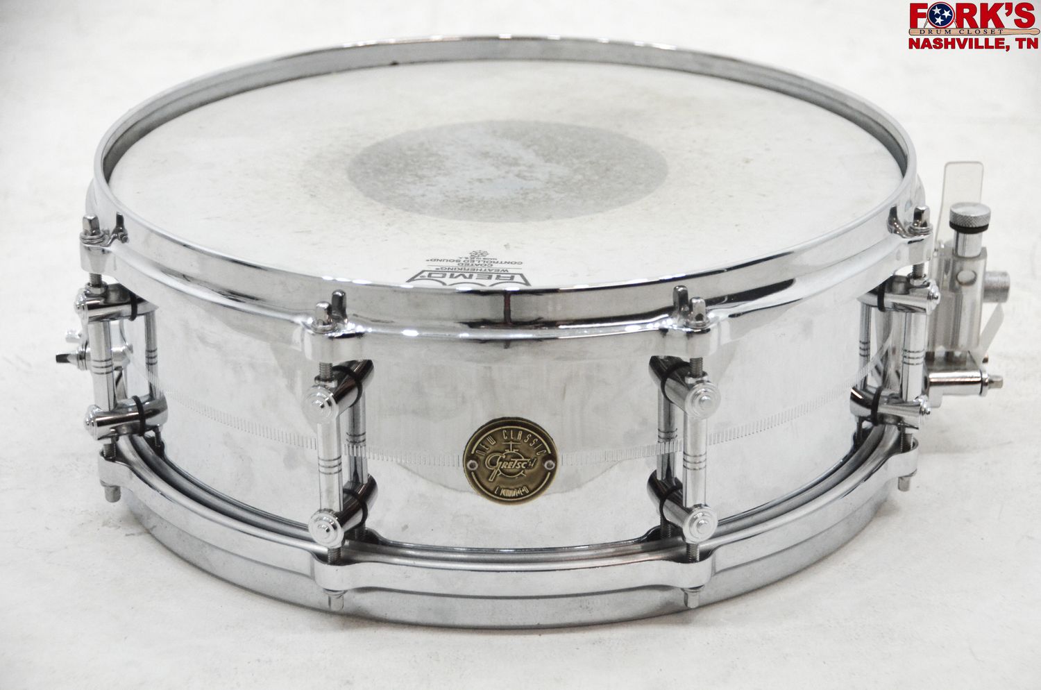 USED Gretsch New Classic 5x14 Chrome Over Brass Snare Drum