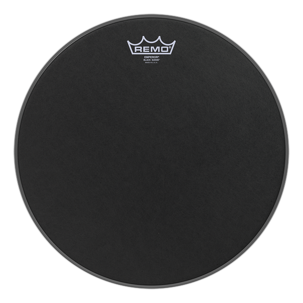 Remo Black Suede Emperor Bass Drum 