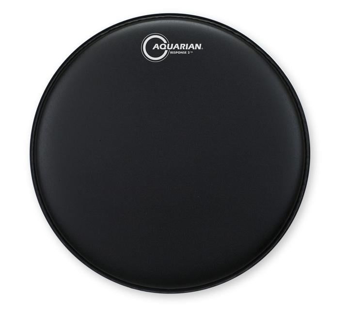 Aquarian Response 2 Black Texture Coated Bass Drum