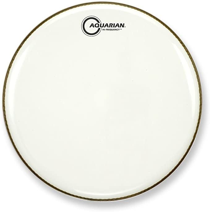 Aquarian Hi-Frequency White Video Gloss Bass Drum