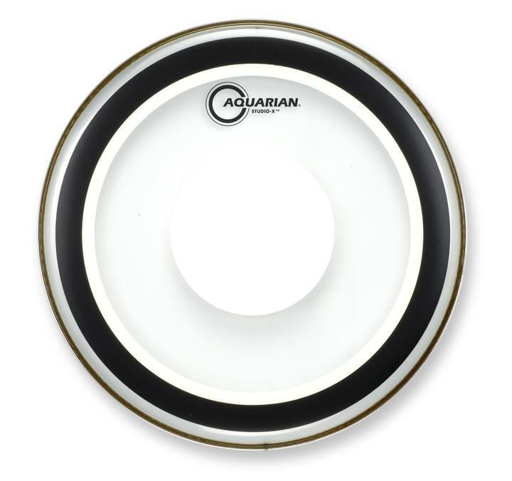 Aquarian Studio X Clear w/ Power Dot Bass Drum