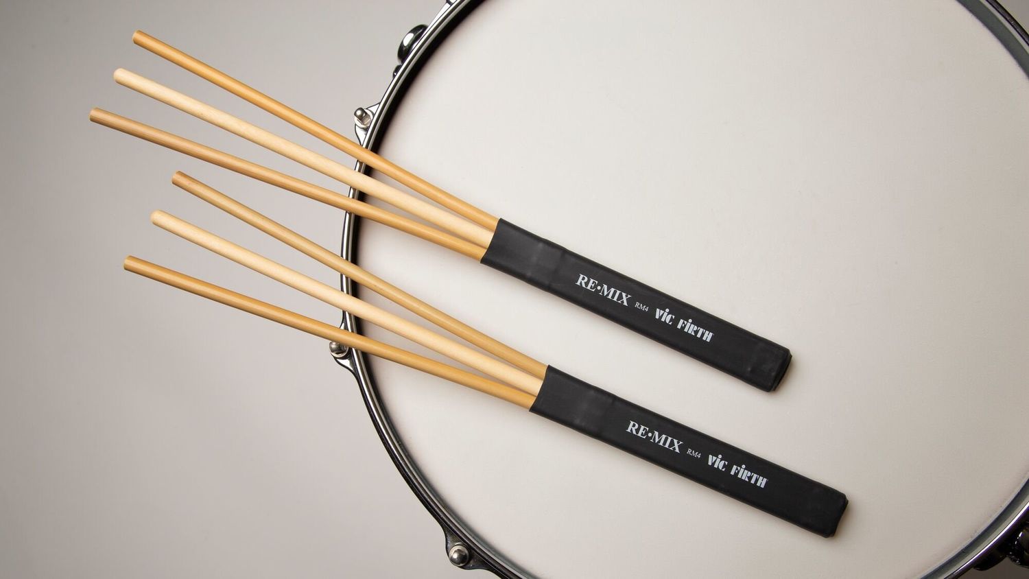 Vic Firth RE.MIX Brushes, Rattan/Birch