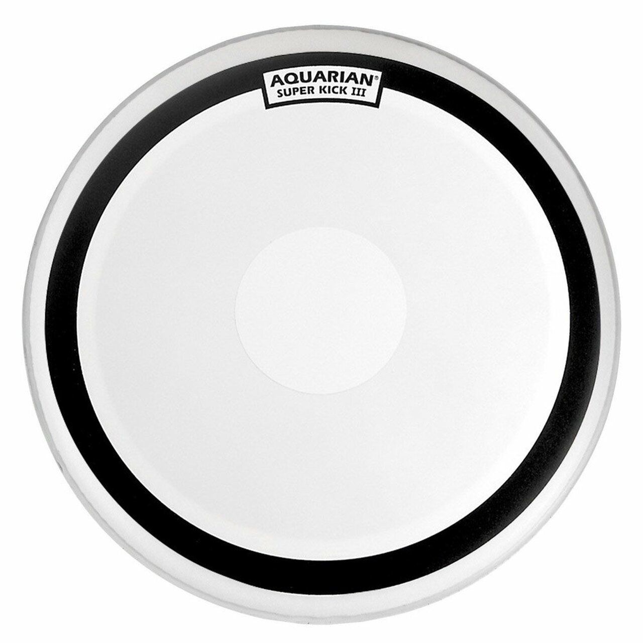 Aquarian Superkick III White Texture Coated Bass Drum