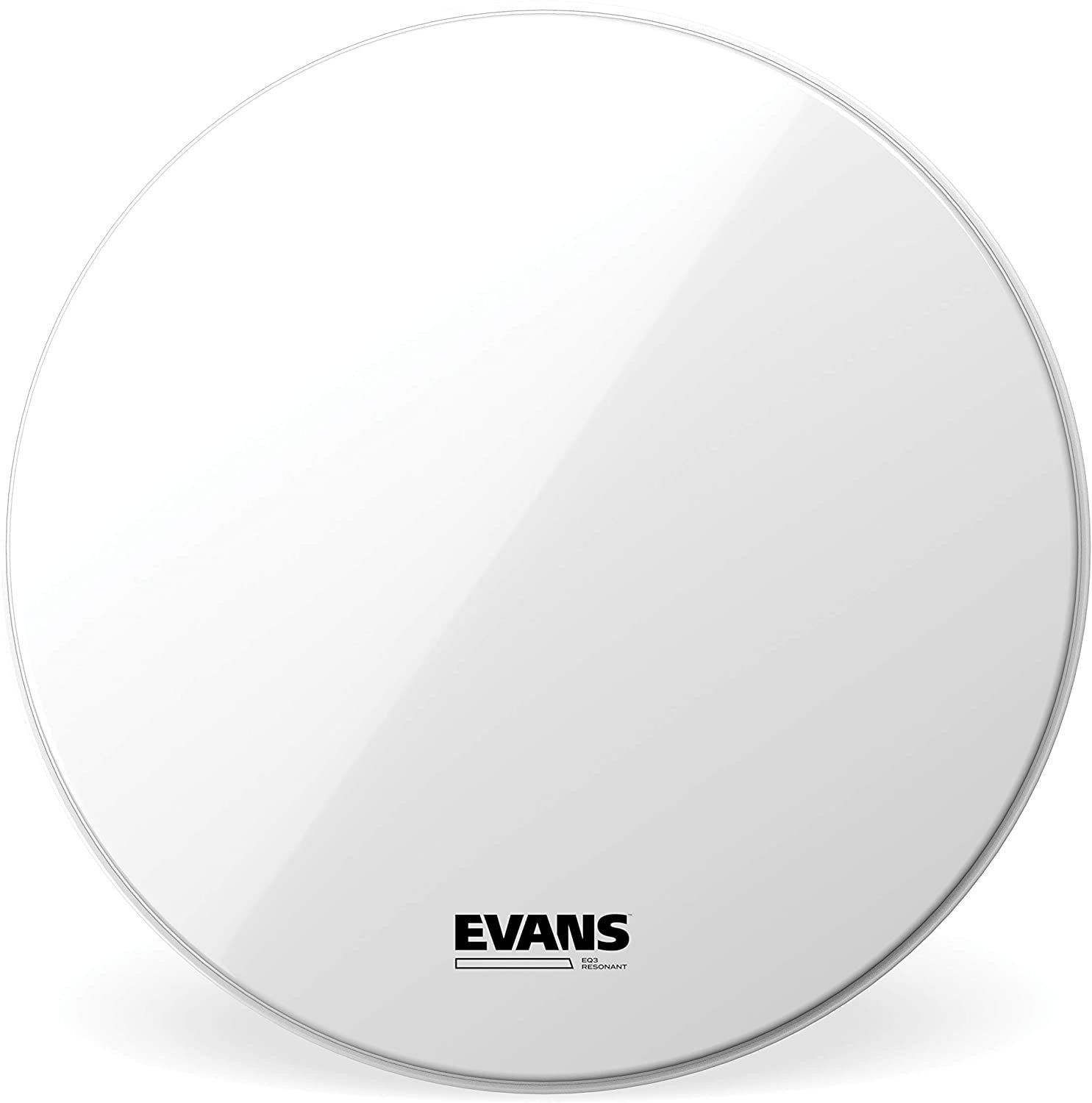 Evans Smooth White EQ3 Bass Drum Reso no Port