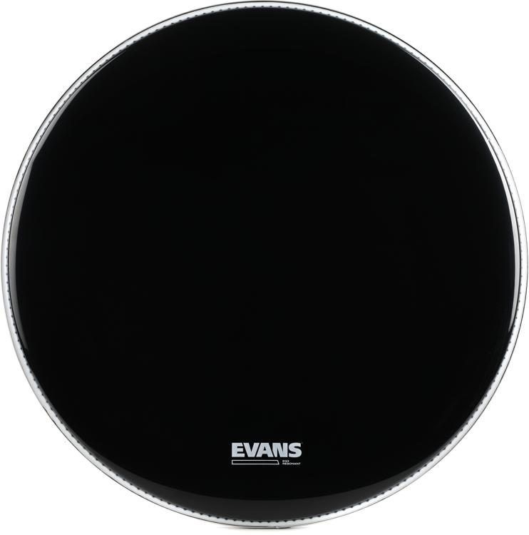 Evans Black EQ3 Bass Drum Reso no Port