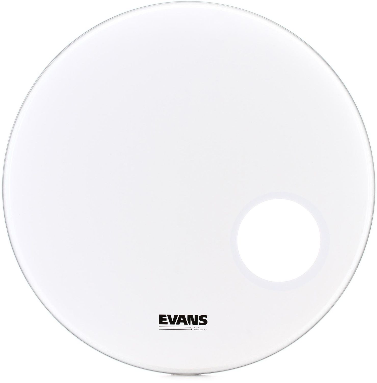 Evans Smooth White EQ3 Bass Drum Reso 