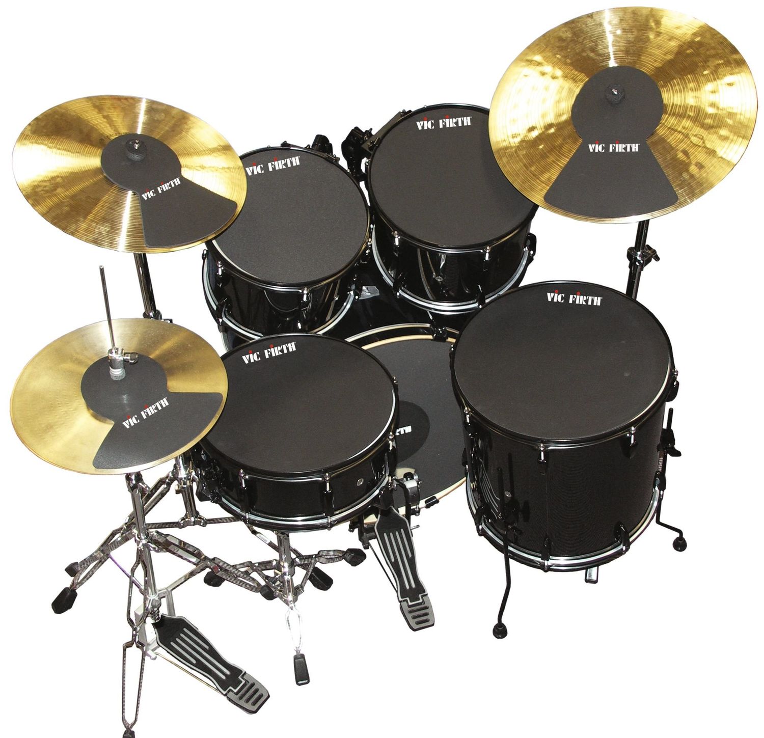 Vic Firth Mute Prepack w/ 10”, 12”, 14”(2), 22, Hi-Hat And Cymbal (2)