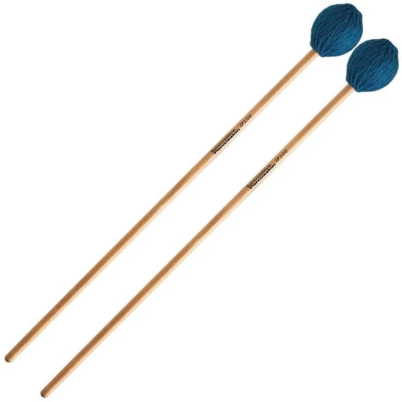 IP SOFT MARIMBA MALLETS - TEAL YARN - BIRCH