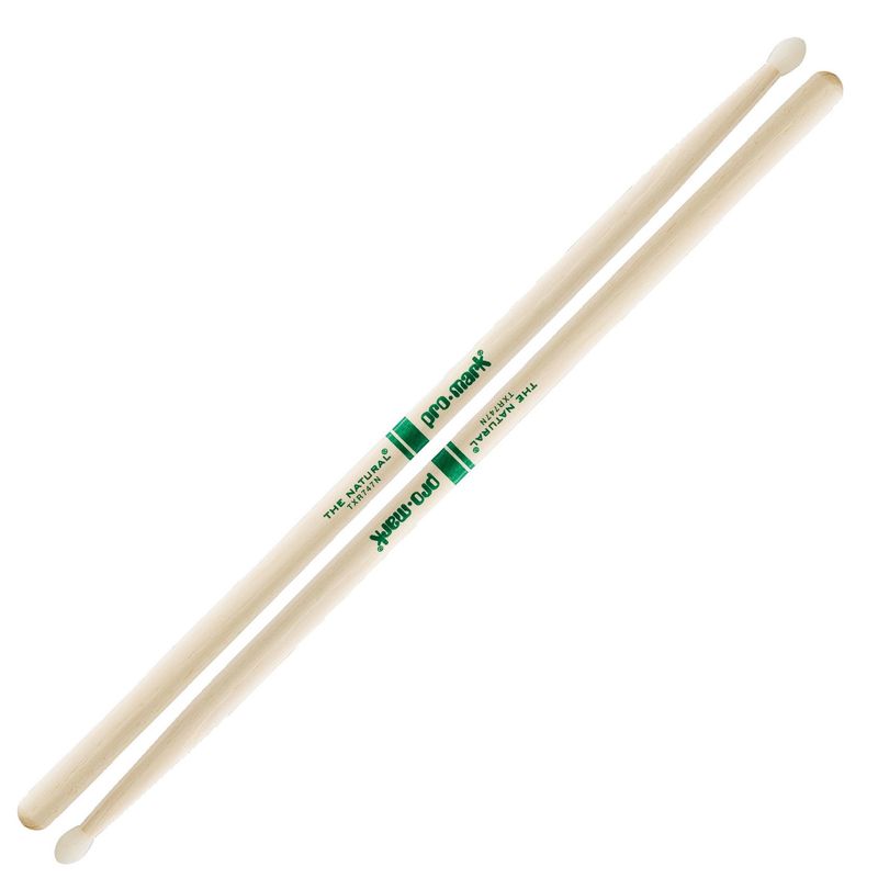 ProMark Classic Forward 747 Raw Hickory, Oval Nylon Tip Drumstick