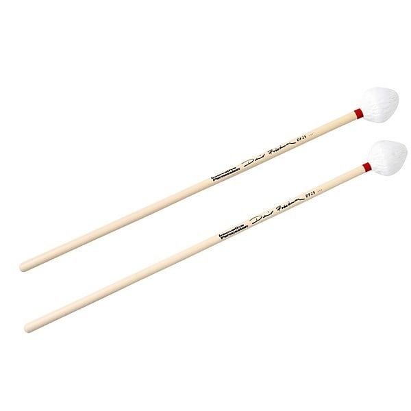 IP  DAVID FRIEDMAN /  MARIMBA MALLETS - IVORY CORD/RED TAPE - RATTAN