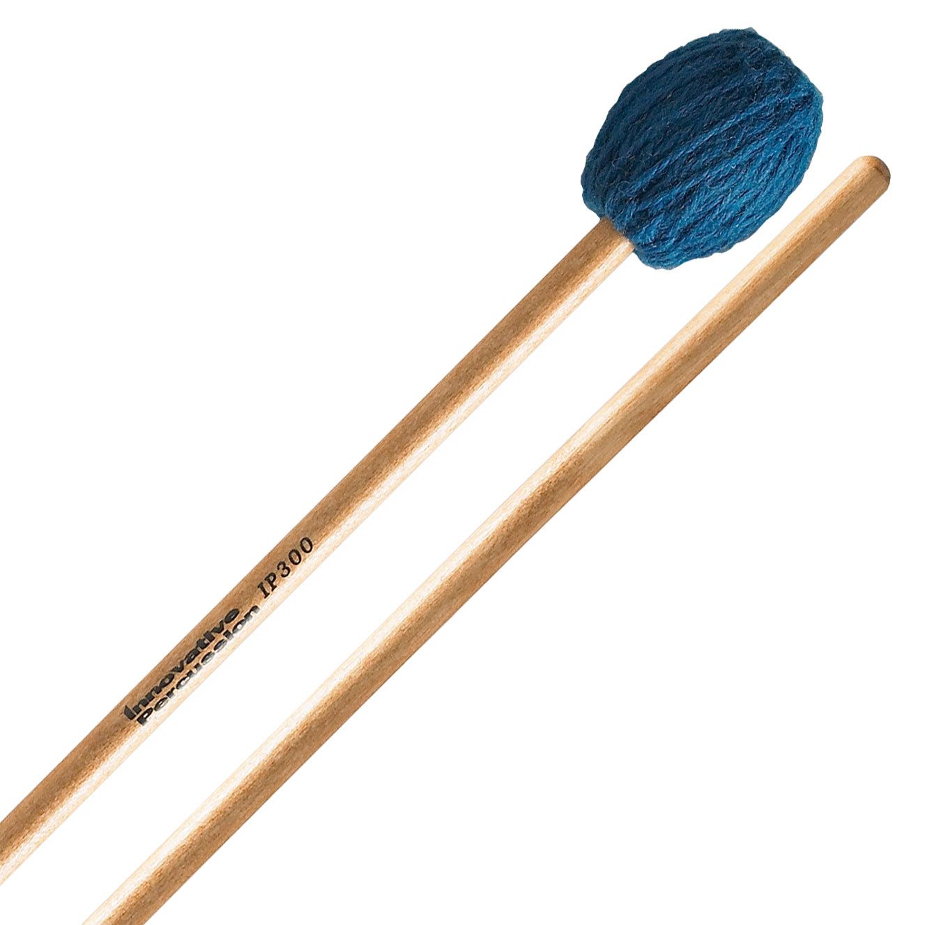 IP MEDIUM HARD MARIMBA MALLETS - TEAL YARN - BIRCH