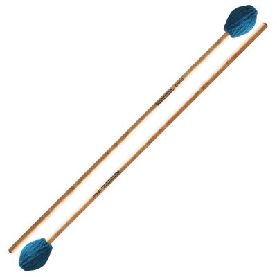 IP HARD MARIMBA MALLETS - TEAL YARN - BIRCH