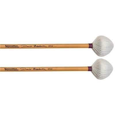 IP  DAVID FRIEDMAN / SOFT MARIMBA MALLETS - IVORY CORD/PURPLE TAPE - RATTAN