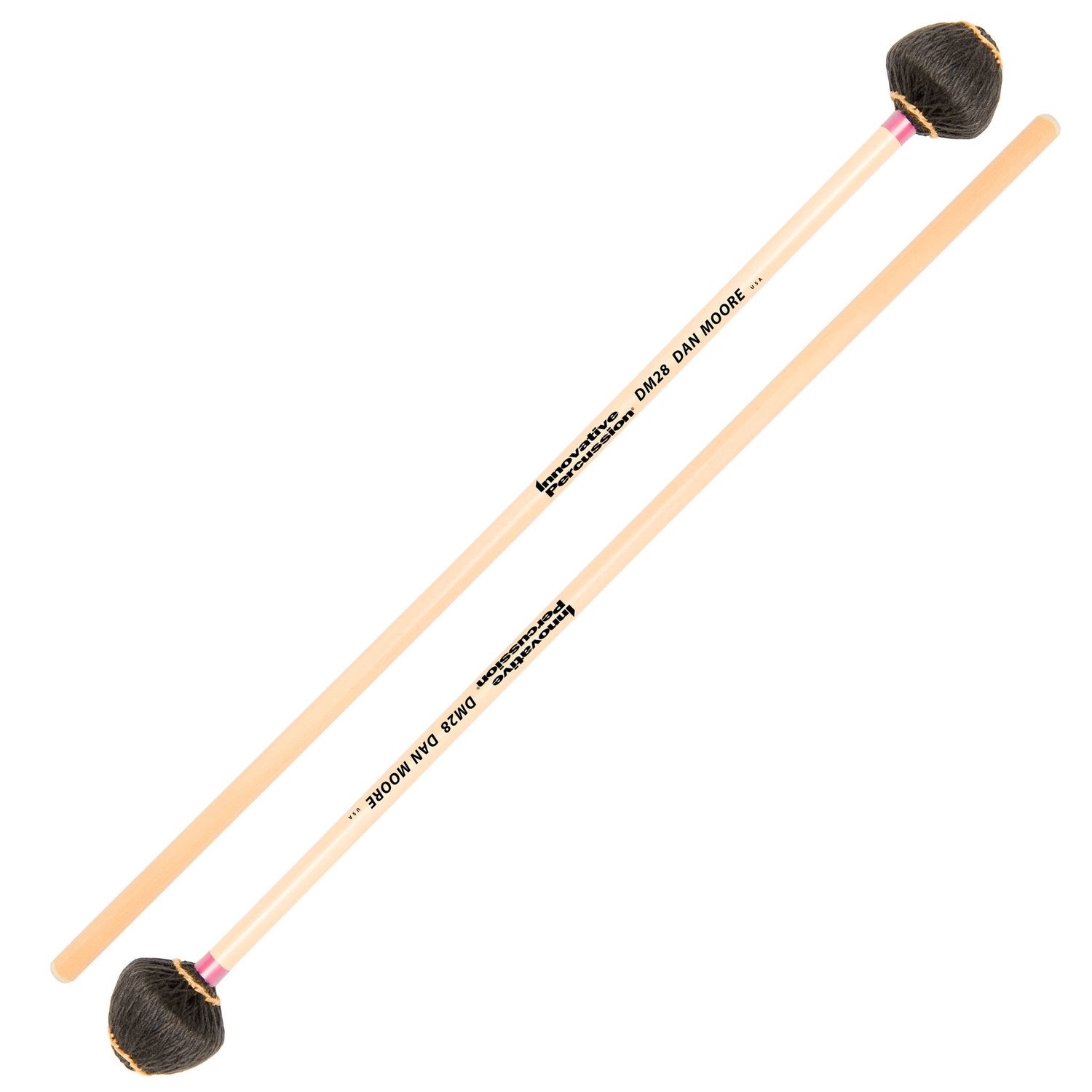 IP DAN MOORE / JAZZ VIBRAPHONE MALLETS - BLACK CORD - RATTAN