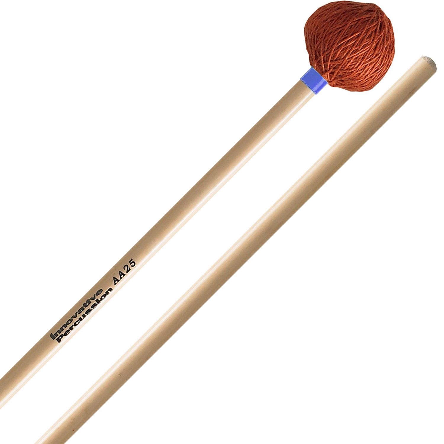 IP MEDIUM VIBRAPHONE / MARIMBA MALLETS - ORANGE CORD - RATTAN