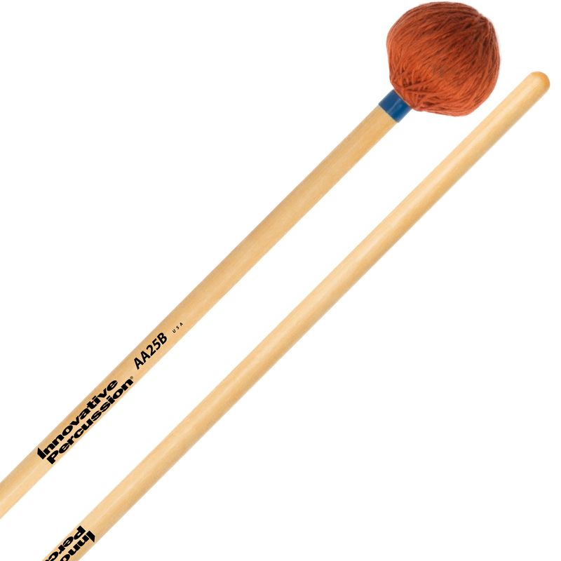 IP MEDIUM VIBRAPHONE / MARIMBA MALLETS - ORANGE CORD - BIRCH