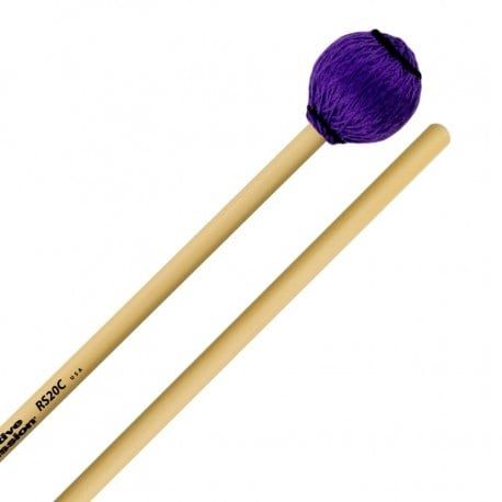 IP MEDIUM MARIMBA / VIBRAPHONE MALLETS - PURPLE CORD - RATTAN