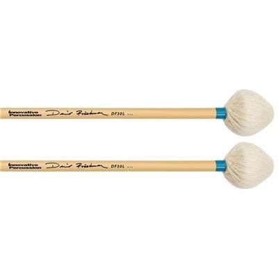 IP DAVID FRIEDMAN /  LIGHT VIBRAPHONE MALLETS - IVORY YARN/LIGHT BLUE TAPE - RATTAN