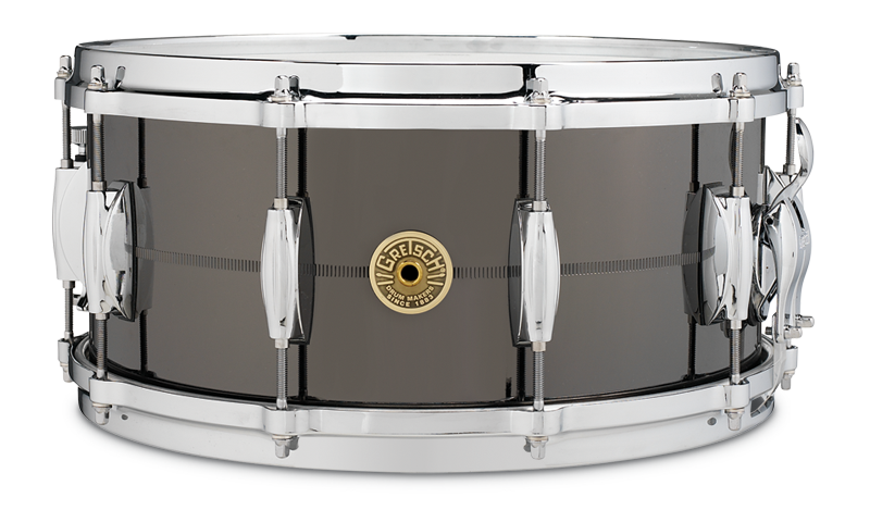 Gretsch USA 6.5x14 Solid Steel, 10-lug w/ Micro Sensitive Throw
