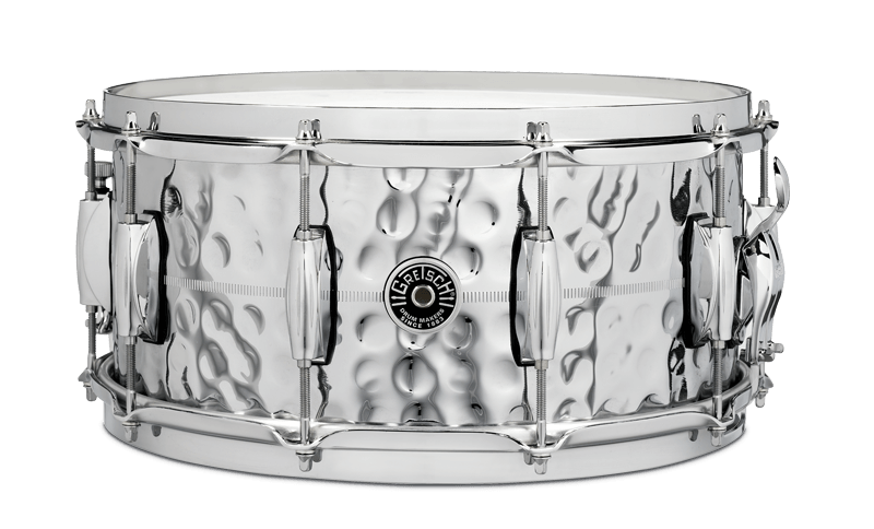 Gretsch Brooklyn 6.5X14 Hammered Chrome Over Brass