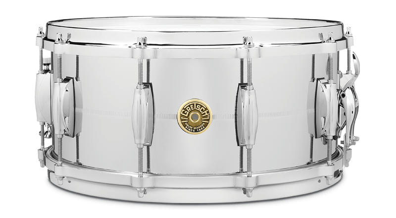 Gretsch USA 6.5x14 Chrome Over Brass, 10-lug, Micro Sensitive