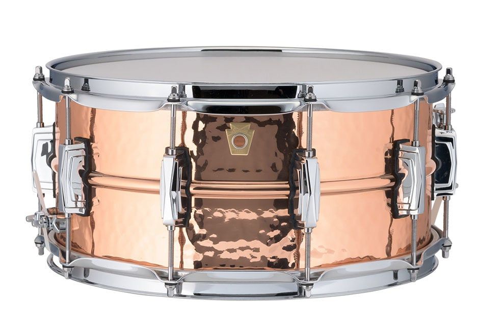 Ludwig 6.5X14 Copper Phonic Snare Drum / Imperial Lugs / Hammered Shell
