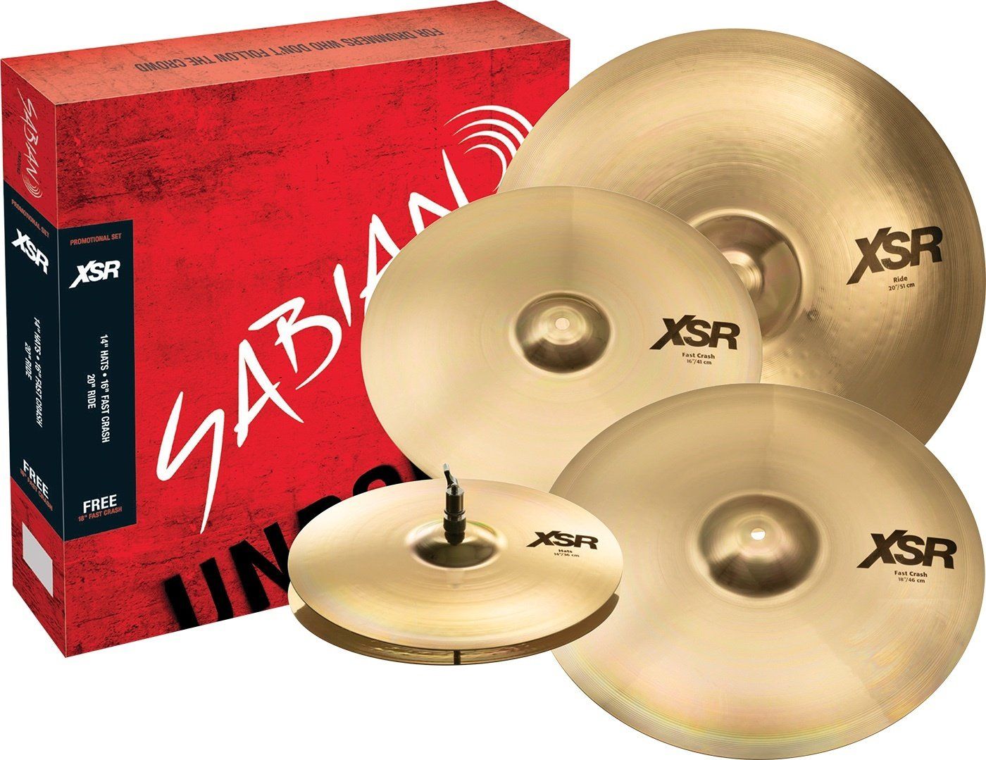 Sabian XSR PERFORMANCE SET WITH 18&quot; CRASH
