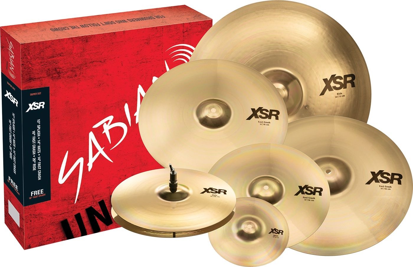 Sabian XSR SUPER SET W/10&quot; &amp; 18&quot;