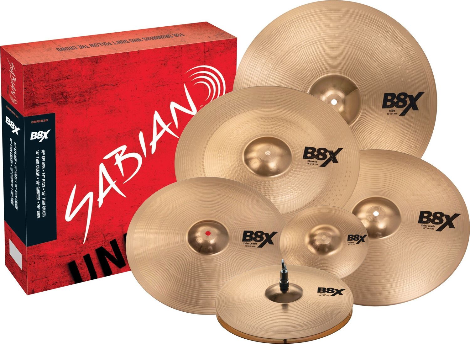 Sabian B8X THE COMPLETE SET