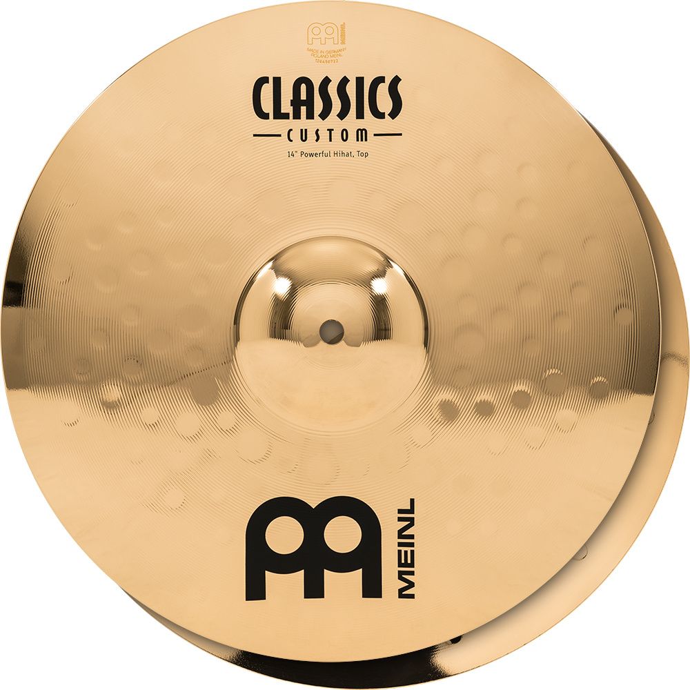 Meinl 14&#39;&#39;  Classics Custom Brilliant Powerful Hihat, pair