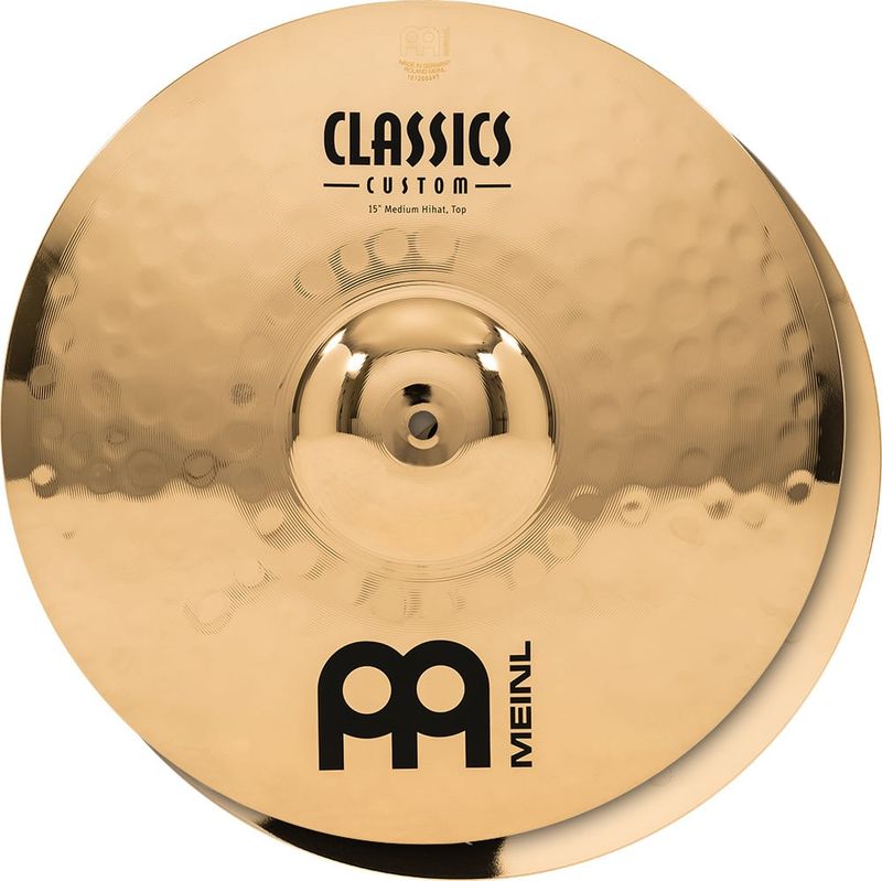 Meinl 15&#39;&#39; Classics Custom Brilliant Medium Hihat, pair