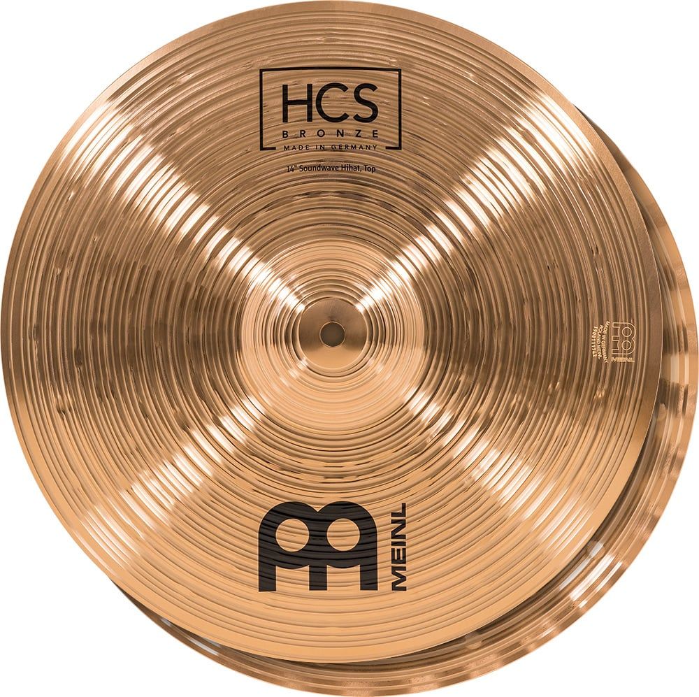 Meinl 14&#39;&#39;  HCS Bronze Soundwave Hihat, pair