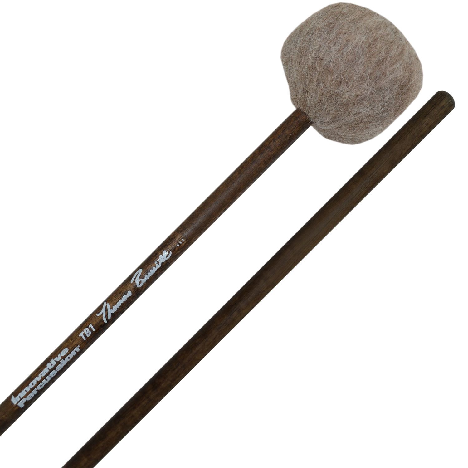 IP SOFT MARIMBA MALLETS - MOCHA YARN - WALNUT STAINED BIRCH