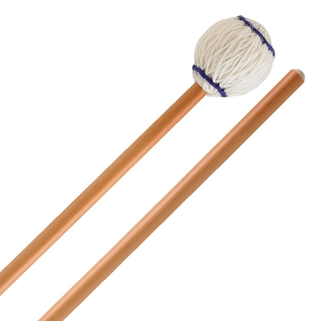 IP MEDIUM MARIMBA MALLETS - OFF-WHITE YARN - RATTAN