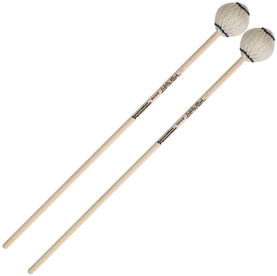 IP EXTRA SOFT MARIMBA MALLETS - OFF-WHITE YARN - BIRCH