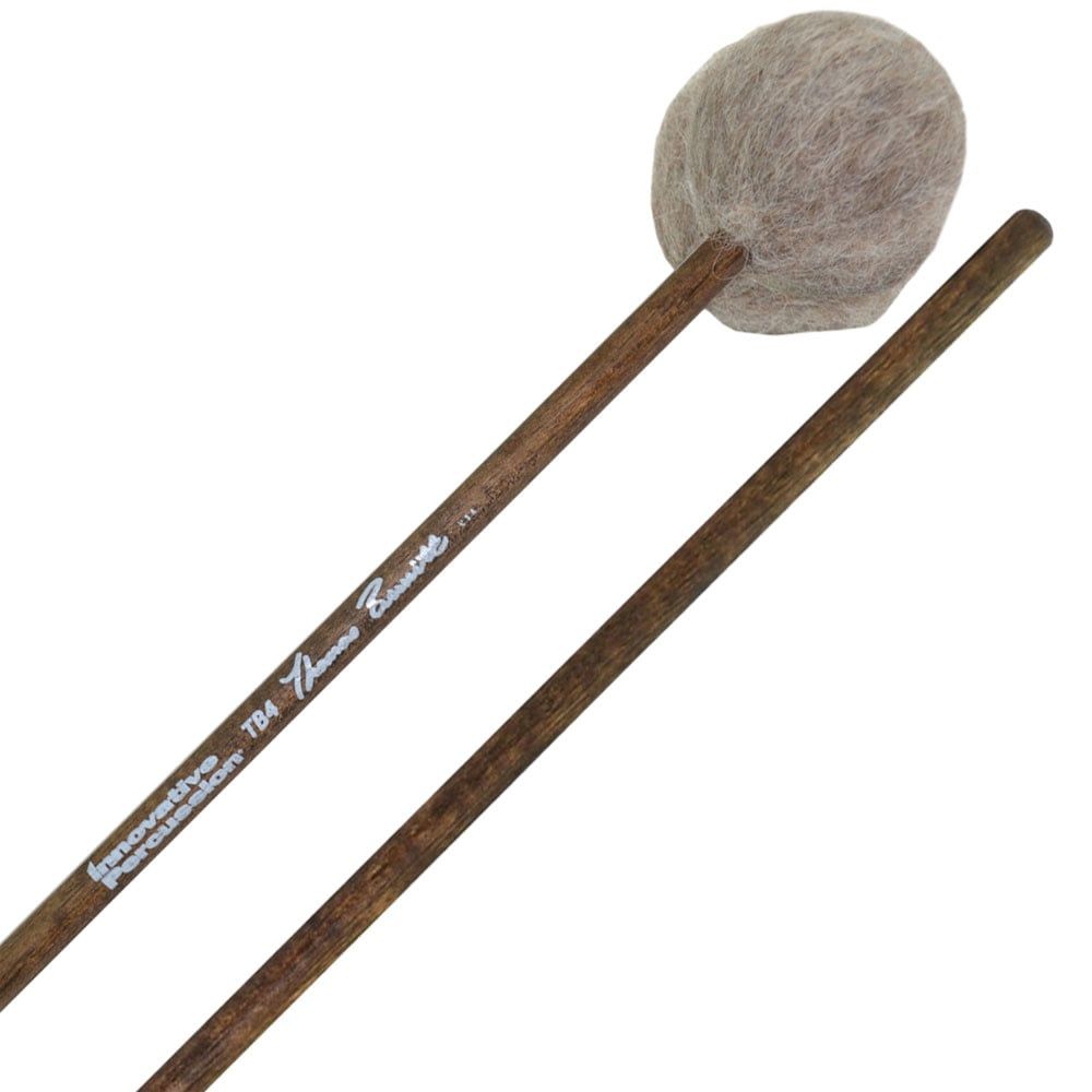 IP MEDIUM HARD MARIMBA MALLETS - MOCHA YARN - WALNUT STAINED BIRCH