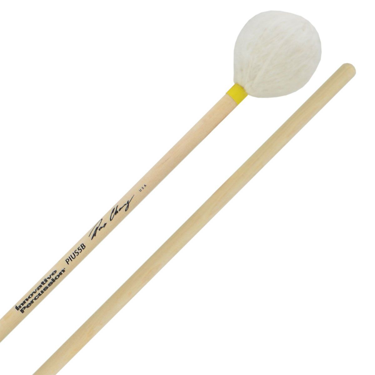 IP HARD MARIMBA MALLETS - WHITE YARN - BIRCH
