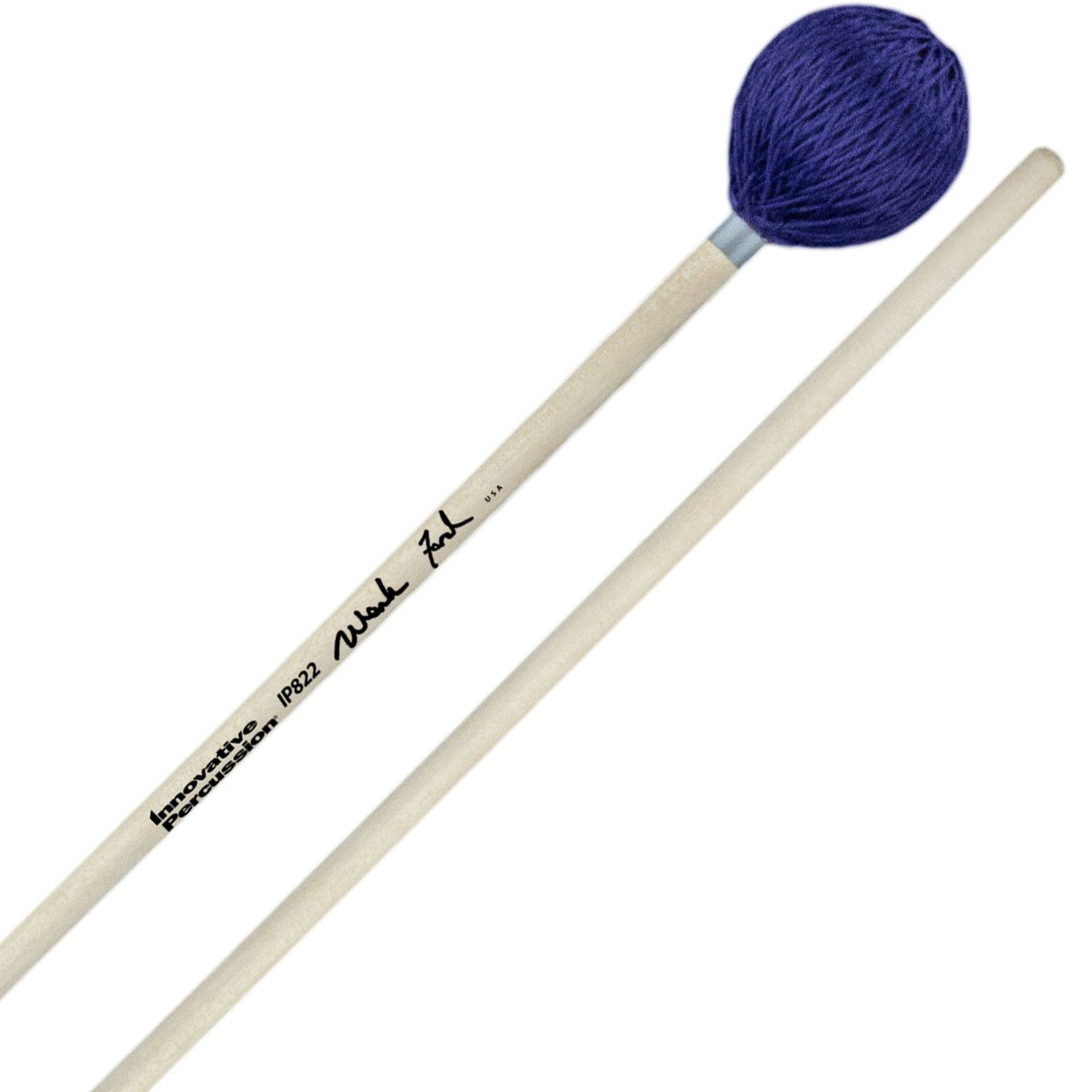 IP MEDIUM HARD - STRONG ARTICULATION RHAPSODY MARIMBA MALLETS - PURPLE YARN - BIRCH