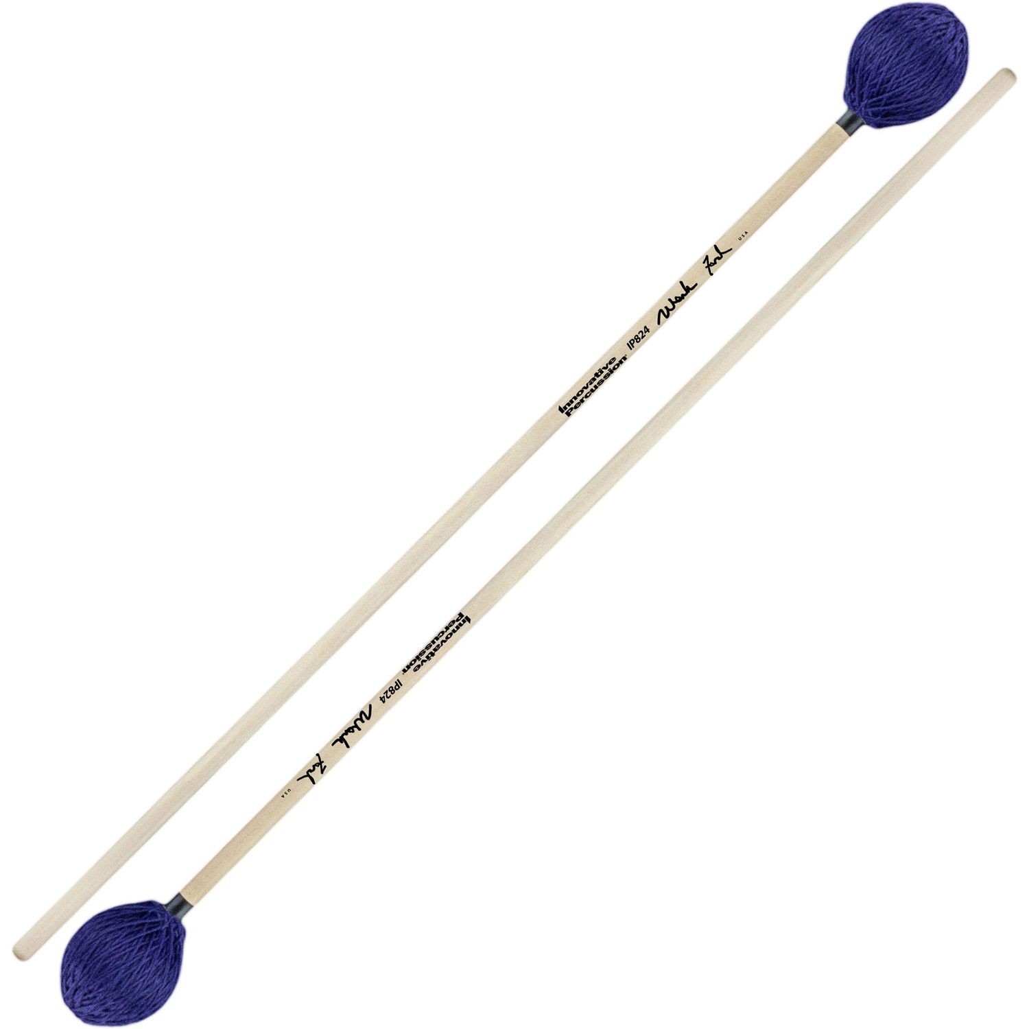 IP VERY HARD - SHARP ARTICULATION RHAPSODY MARIMBA MALLETS - PURPLE YARN - BIRCH