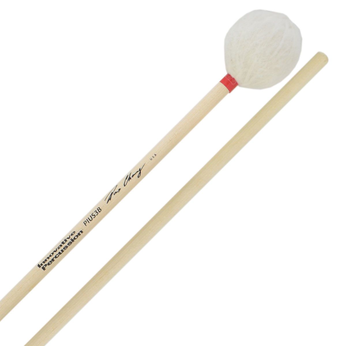 IP MEDIUM GENERAL MARIMBA MALLETS - WHITE YARN - BIRCH