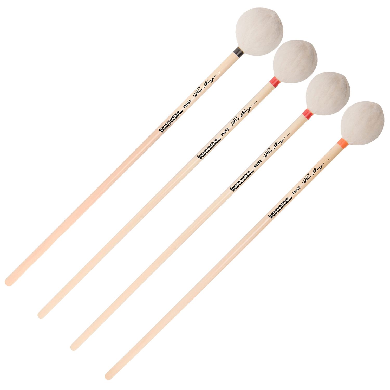 IP GRADUATED SET OF 1 PIUS1, 2 PIUS3, AND 1 PIUS4 MALLETS
