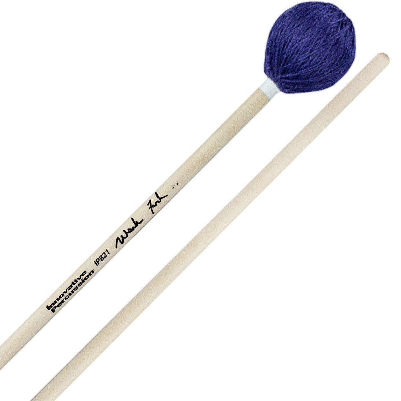 IP MEDIUM - CLEAR ARTICULATION RHAPSODY MARIMBA MALLETS - PURPLE YARN - BIRCH