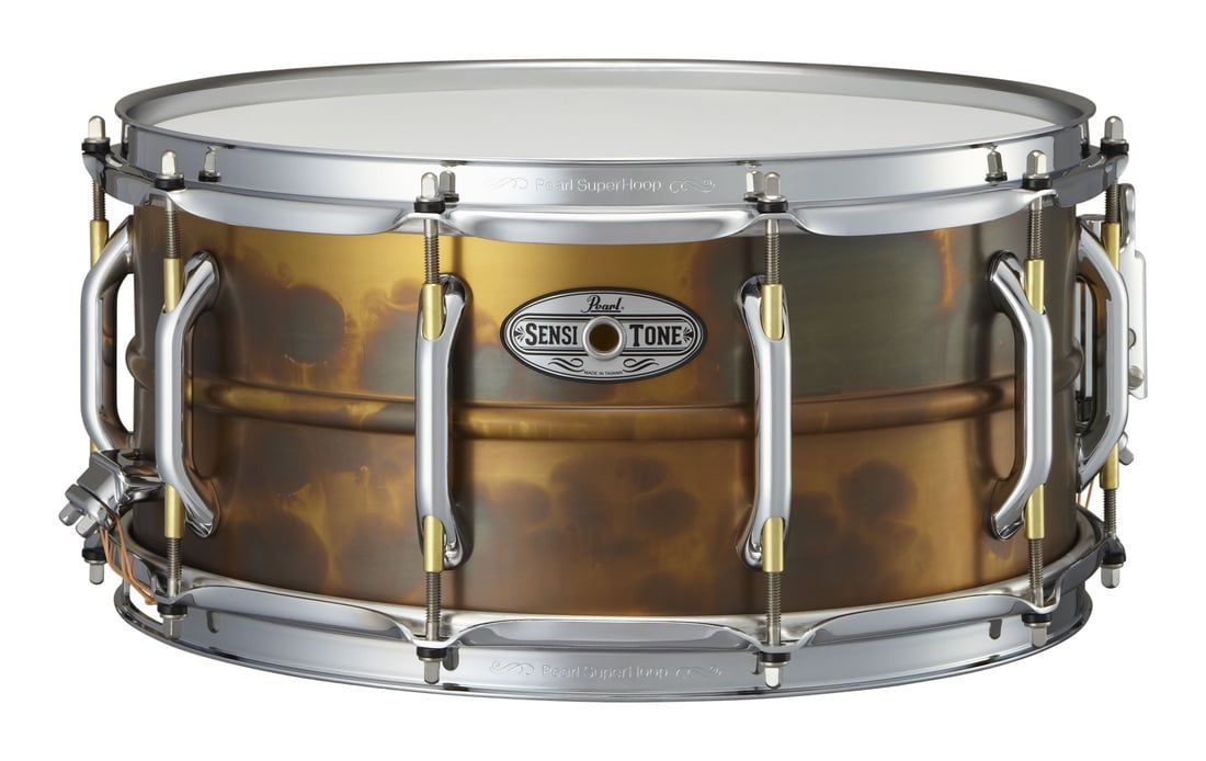 Pearl SensiTone Premium 6.5x14 Patina Brass Snare Drum