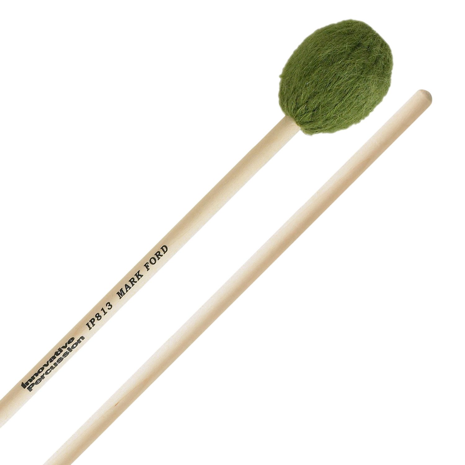 IP STRONG LEGATO MEDIUM HARD MARIMBA MALLETS - GREEN YARN - BIRCH