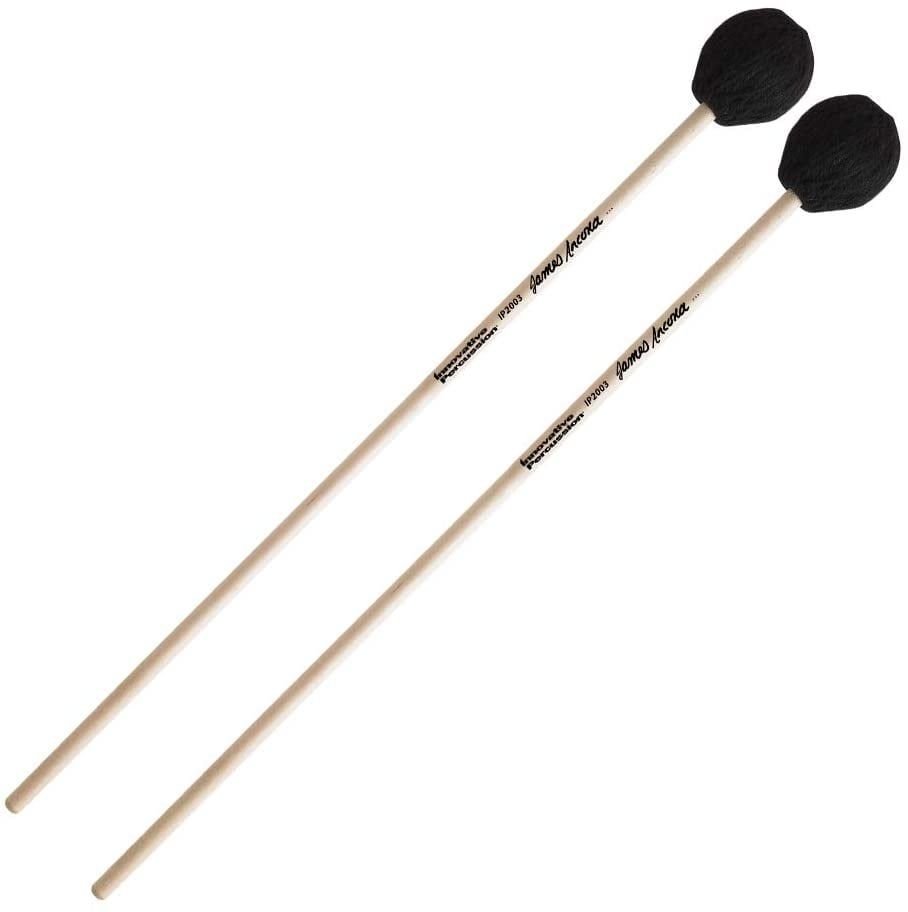 IP MEDIUM MARIMBA MALLETS - BLACK YARN - BIRCH
